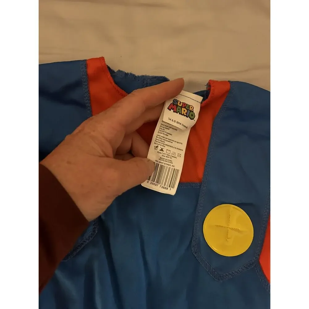 Mario Costume size 8-10